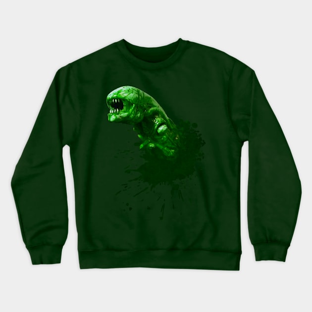 Green Alien Baby Crewneck Sweatshirt by Uwantmytees